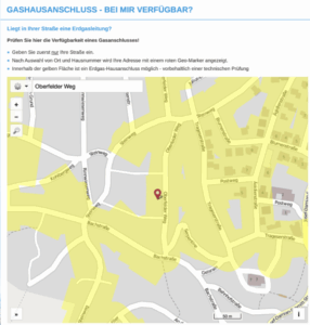 Gasanschluss
