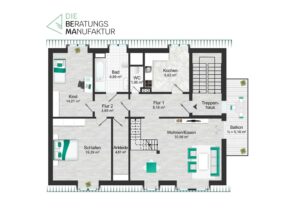 Maisonette unten
